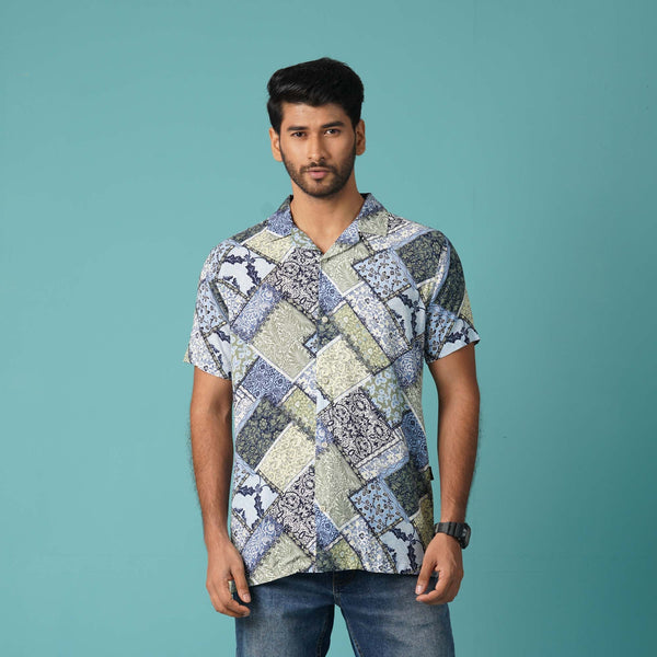 Men's Navy-White Hawaii Shirt