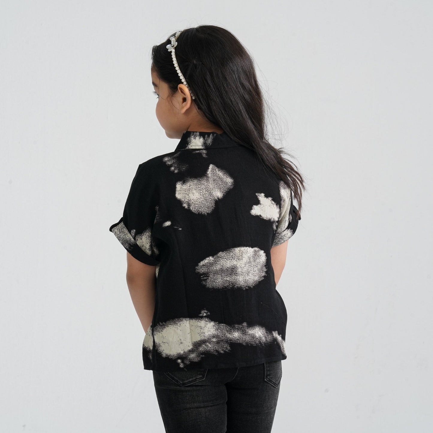 Girl’s Black Blended Top