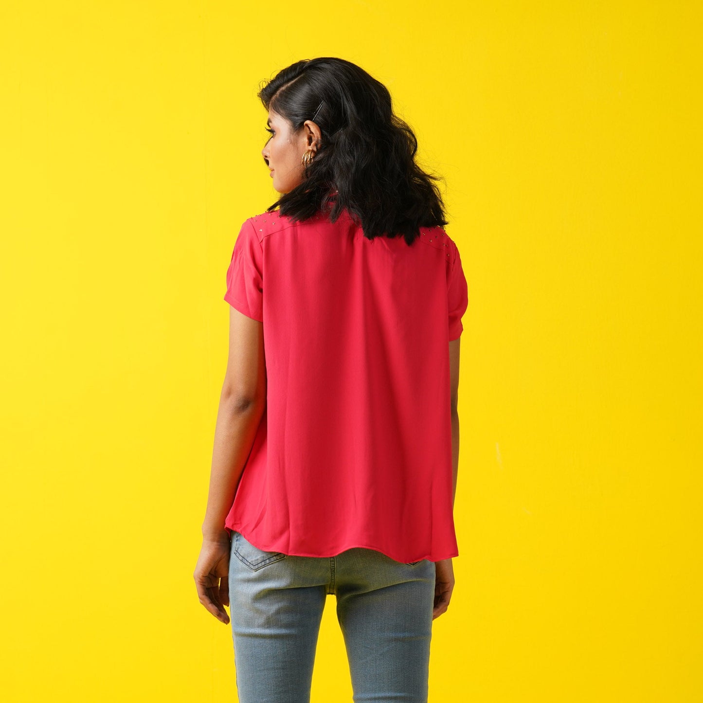 Womens Tops-Red