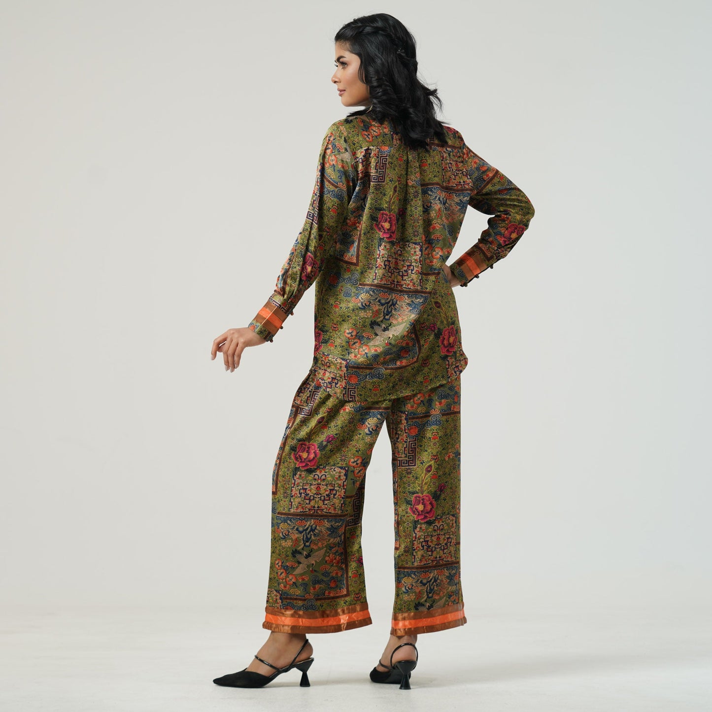 Womens Olive Co-ord Set