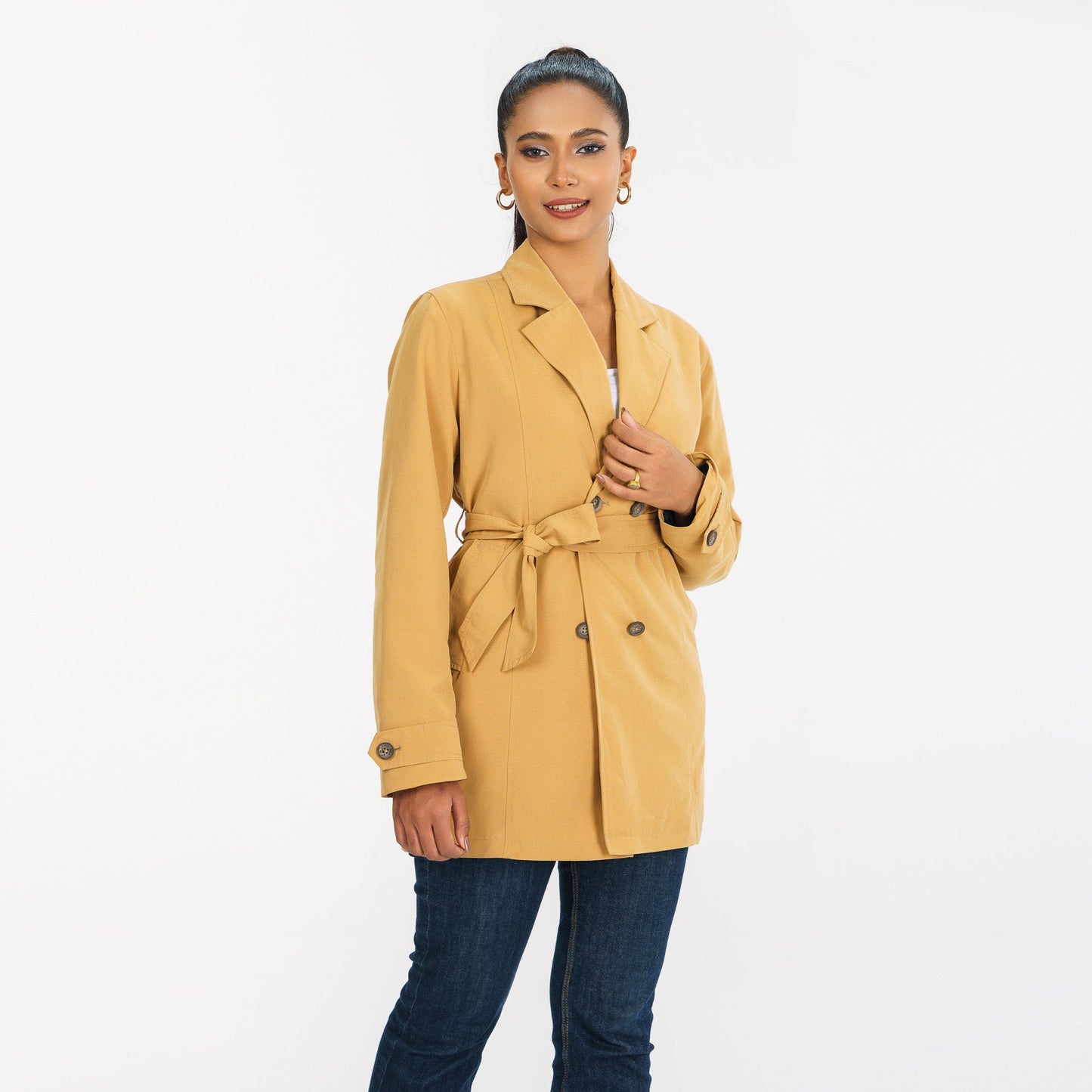 Womens Brown Trench Coat