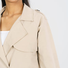 Load image into Gallery viewer, Women’s Tan Trench Coat
