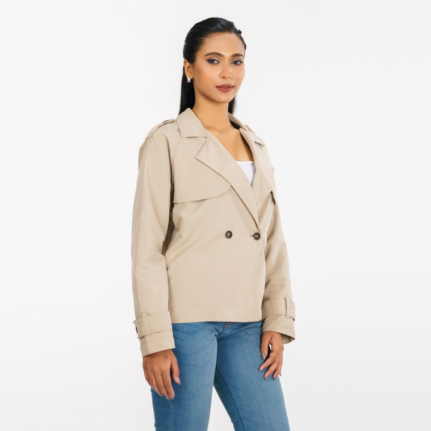 Womens Tan Trench Coat