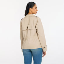 Load image into Gallery viewer, Women’s Tan Trench Coat
