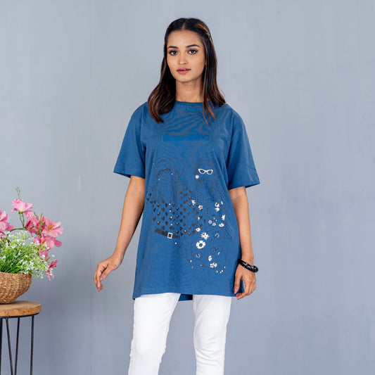 Ladies T-Shirt- Blue