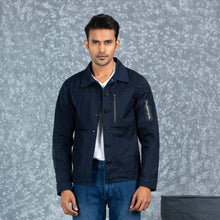 Load image into Gallery viewer, MENS TWILL JACKET- NAVY
