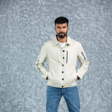 Load image into Gallery viewer, MENS TWILL JACKET- IVORY
