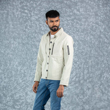 Load image into Gallery viewer, MENS TWILL JACKET- IVORY
