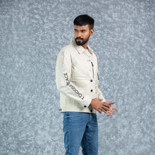 Load image into Gallery viewer, MENS TWILL JACKET- IVORY
