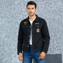 Load image into Gallery viewer, MENS TWILL JACKET- BLACK
