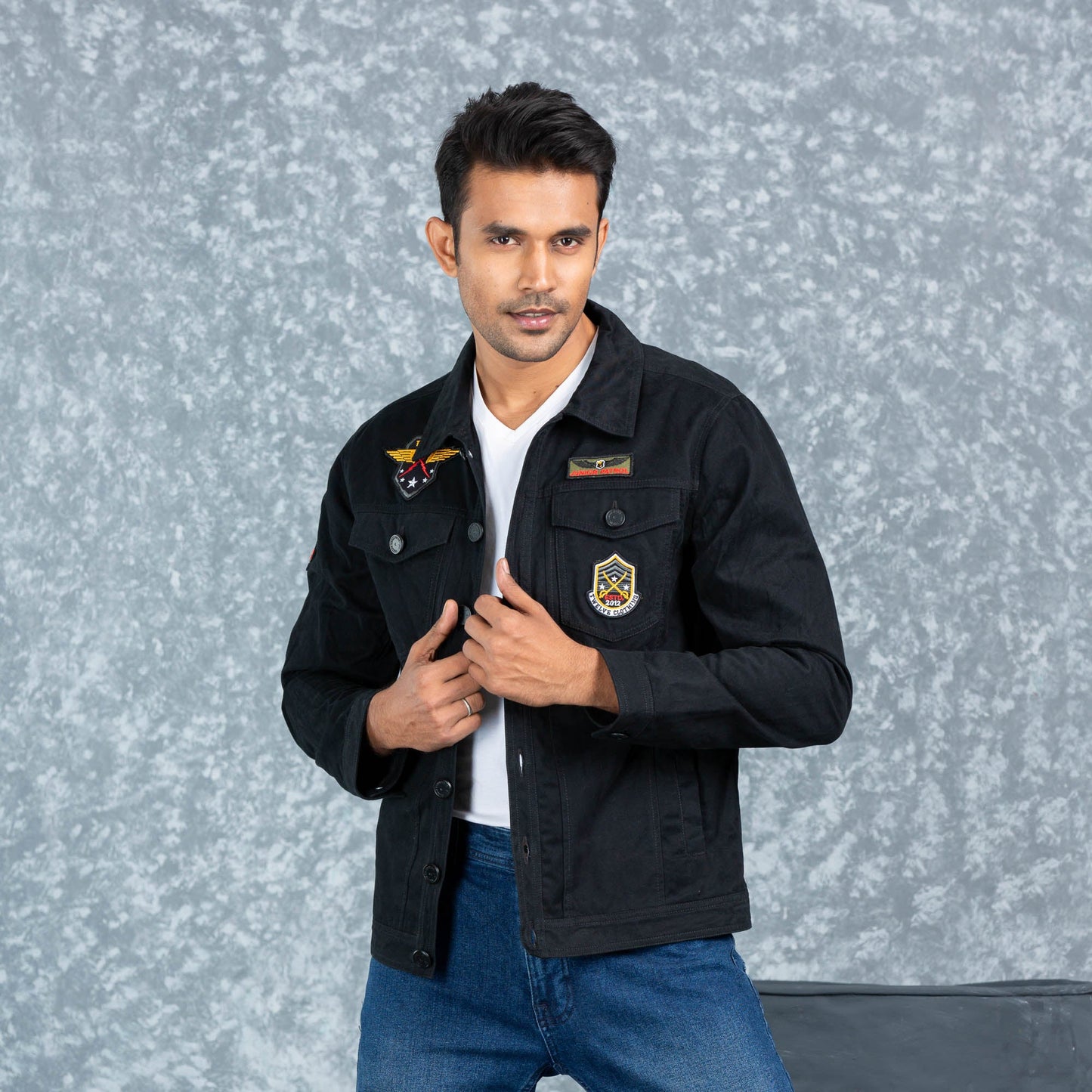 Mens Twill Jacket- Black