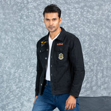 Load image into Gallery viewer, MENS TWILL JACKET- BLACK
