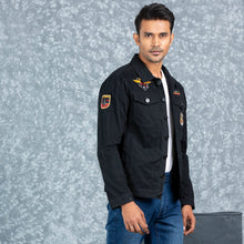 Load image into Gallery viewer, MENS TWILL JACKET- BLACK
