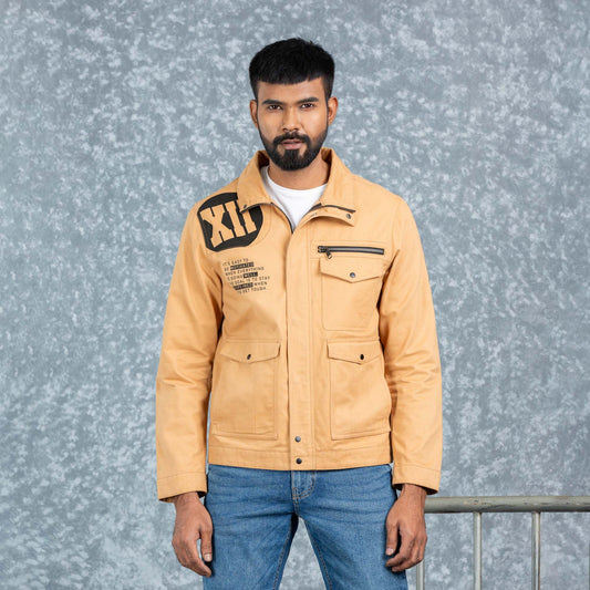 MENS TWILL JACKET- KHAKI