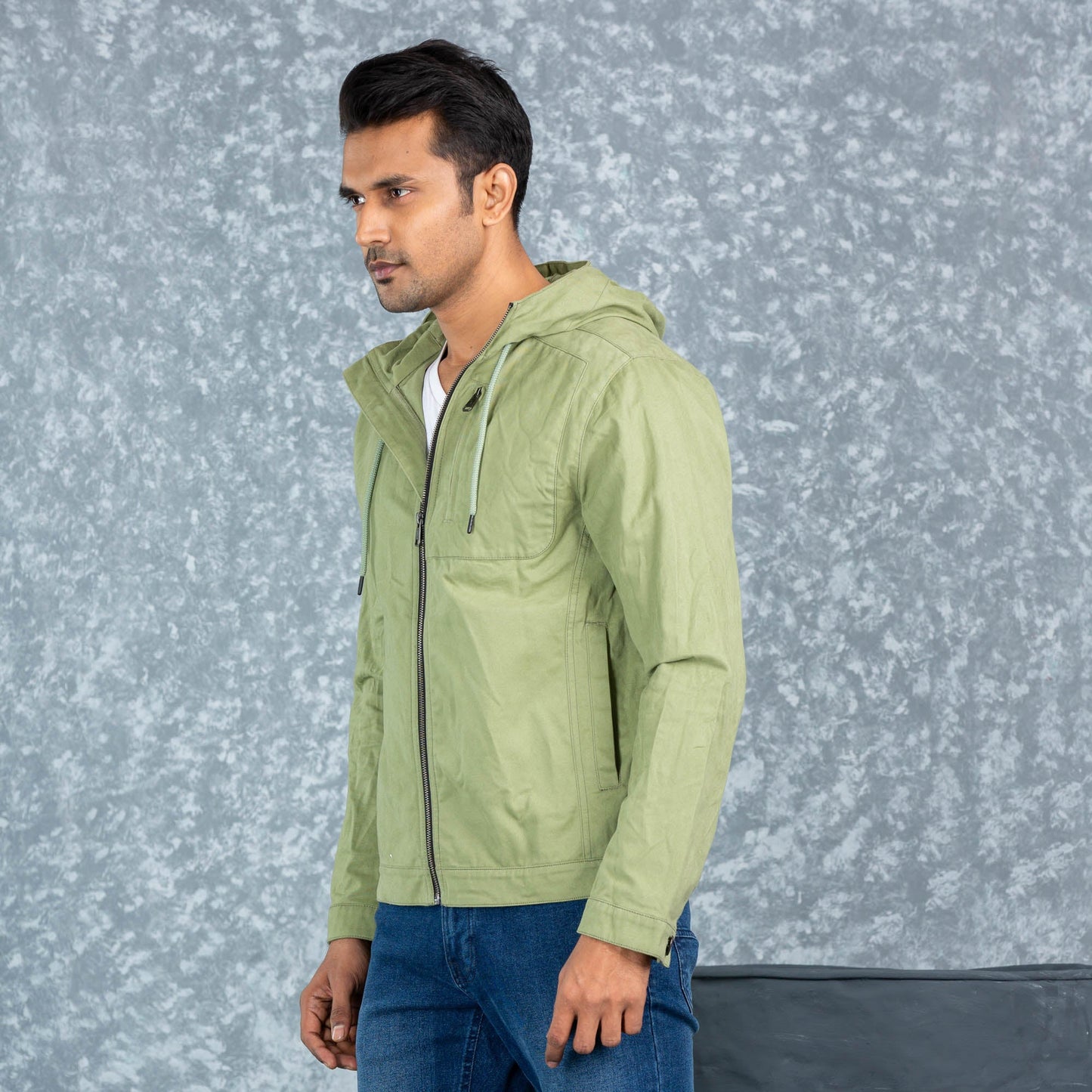 Mens Twill Jacket- Light Green