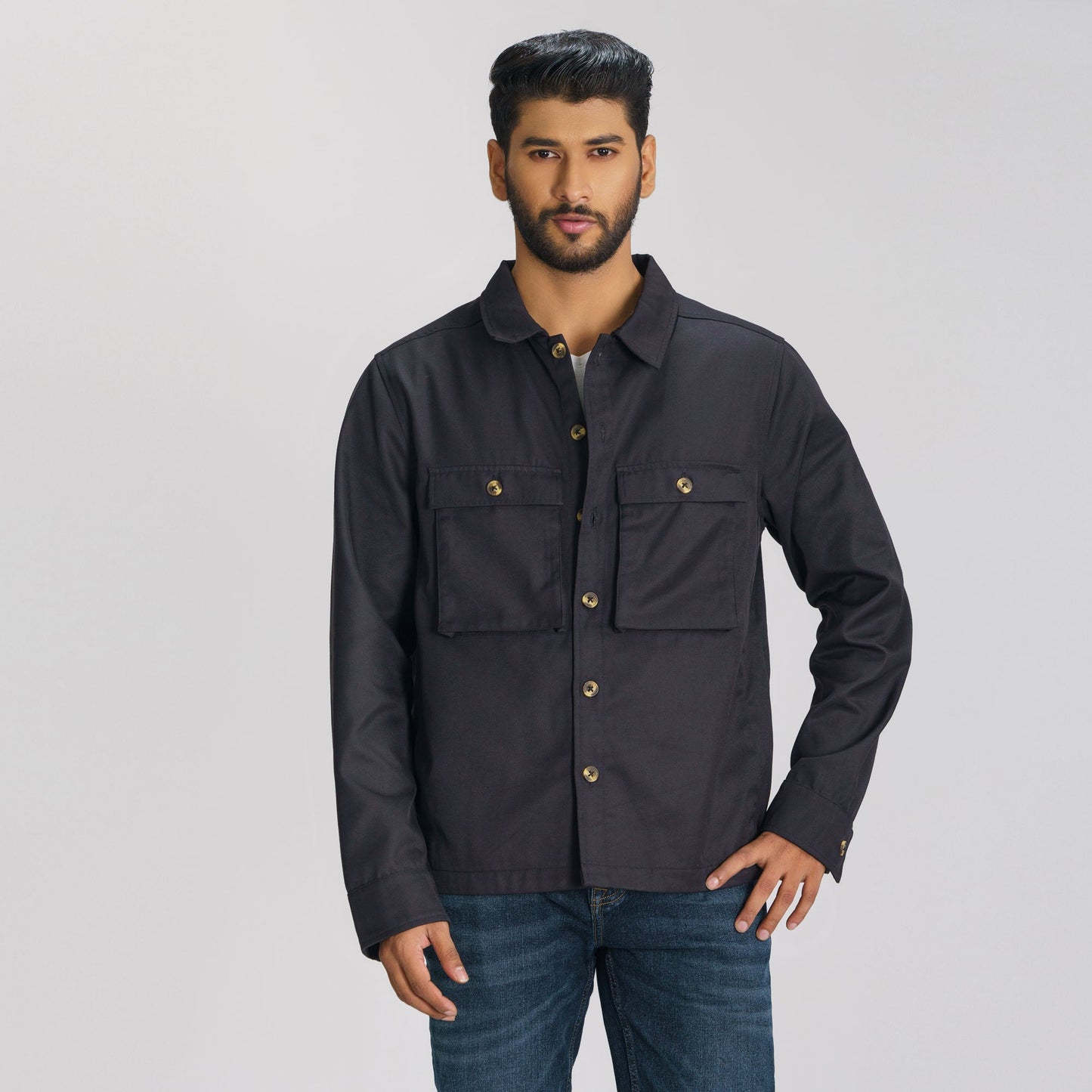Men’s Black Twill Jacket