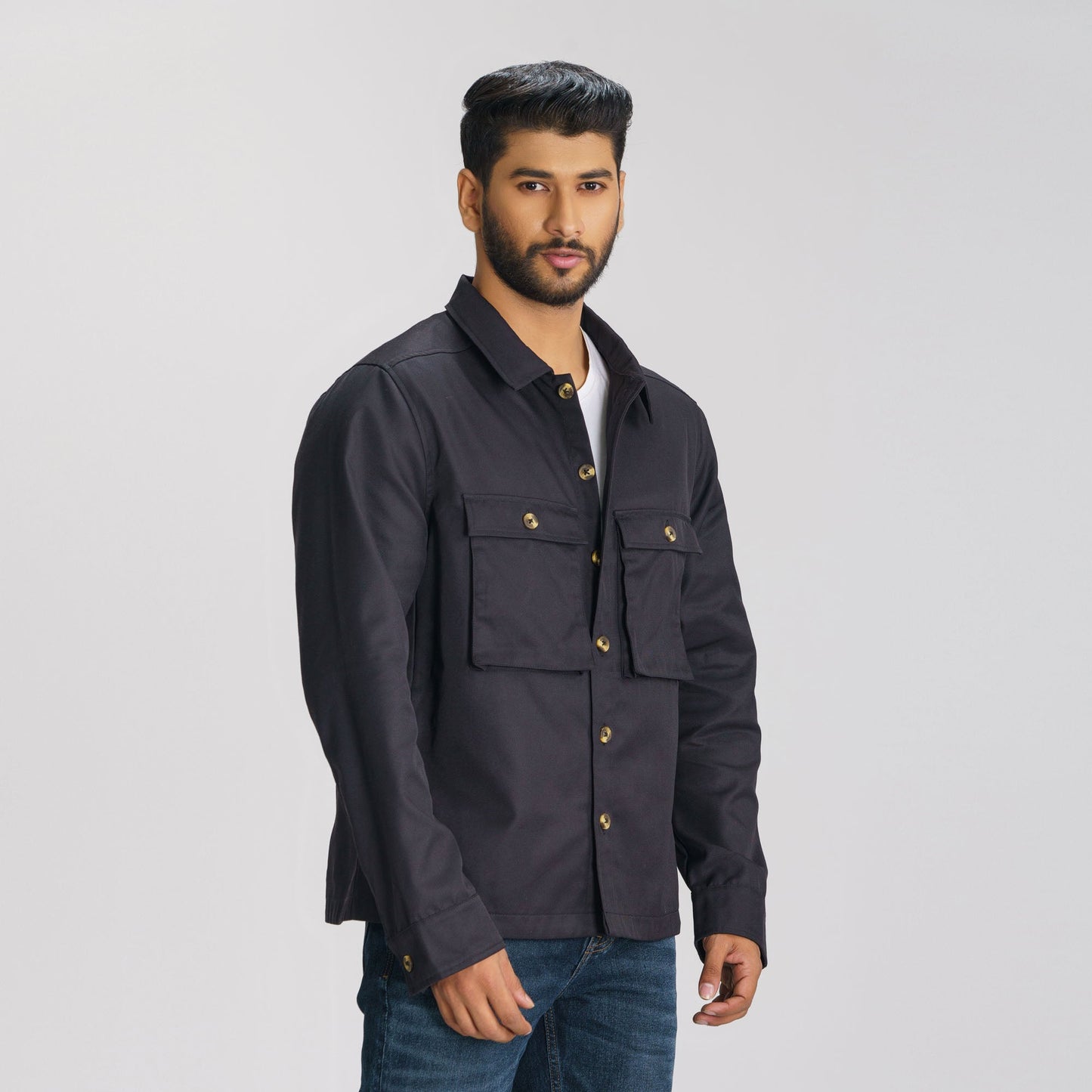 Men’s Black Twill Jacket