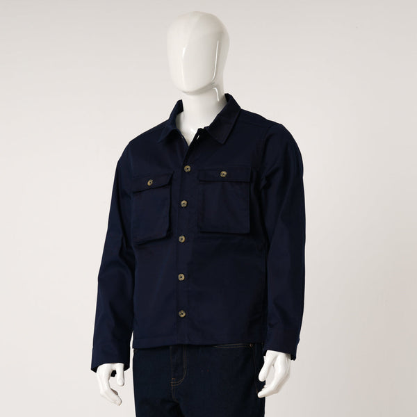 Mens Navy Twill Jacket