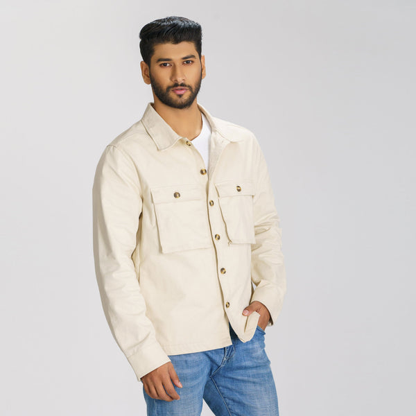 Men’s Ivory Twill Jacket