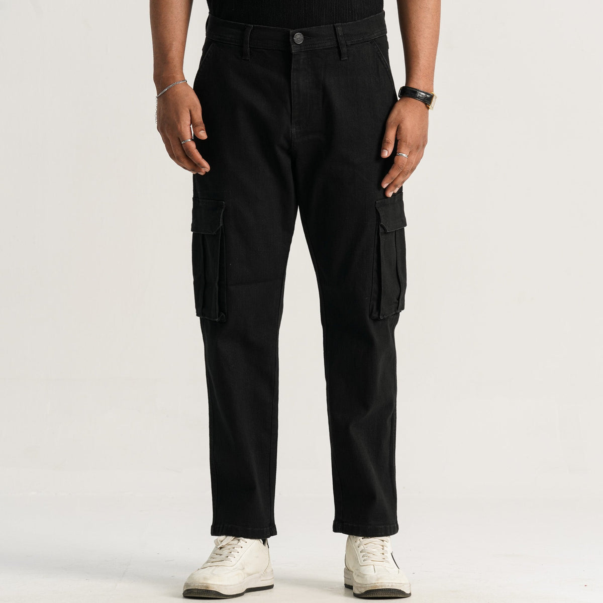 Mens Black Twill Pant