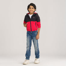 Load image into Gallery viewer, Boys Maroon Black Windbreaker
