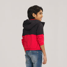 Load image into Gallery viewer, Boys Maroon Black Windbreaker
