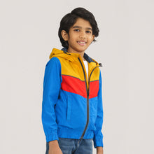 Load image into Gallery viewer, Boys Navy &amp; Yellow Windbreaker
