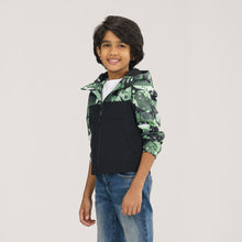 Load image into Gallery viewer, Boy&#39;s Black Windbreaker
