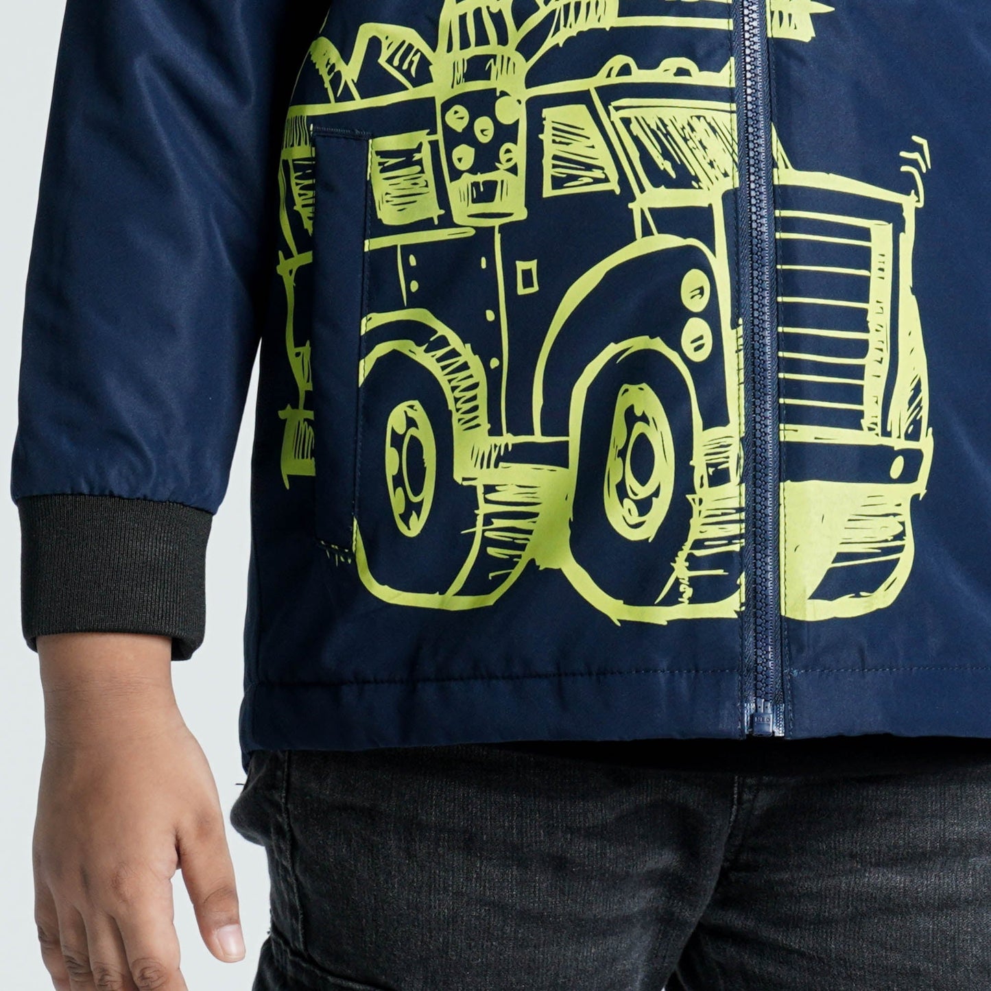 Boys Navy Windbreaker Jacket