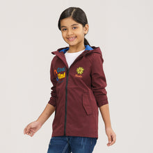 Load image into Gallery viewer, Girls Maroon Windbreaker
