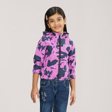 Load image into Gallery viewer, Girls Radiant Purple Windbreaker
