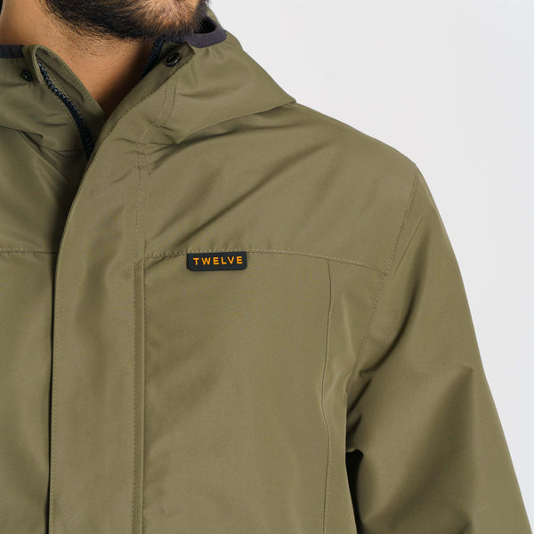 Mens Olive Windbreaker