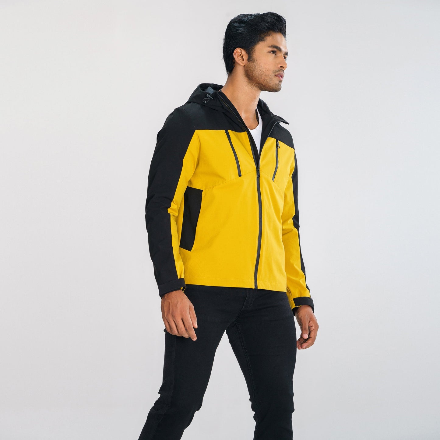 Men’s Yellow & Black Windbreaker
