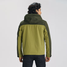 Load image into Gallery viewer, Men’s Olive &amp; Black Windbreaker
