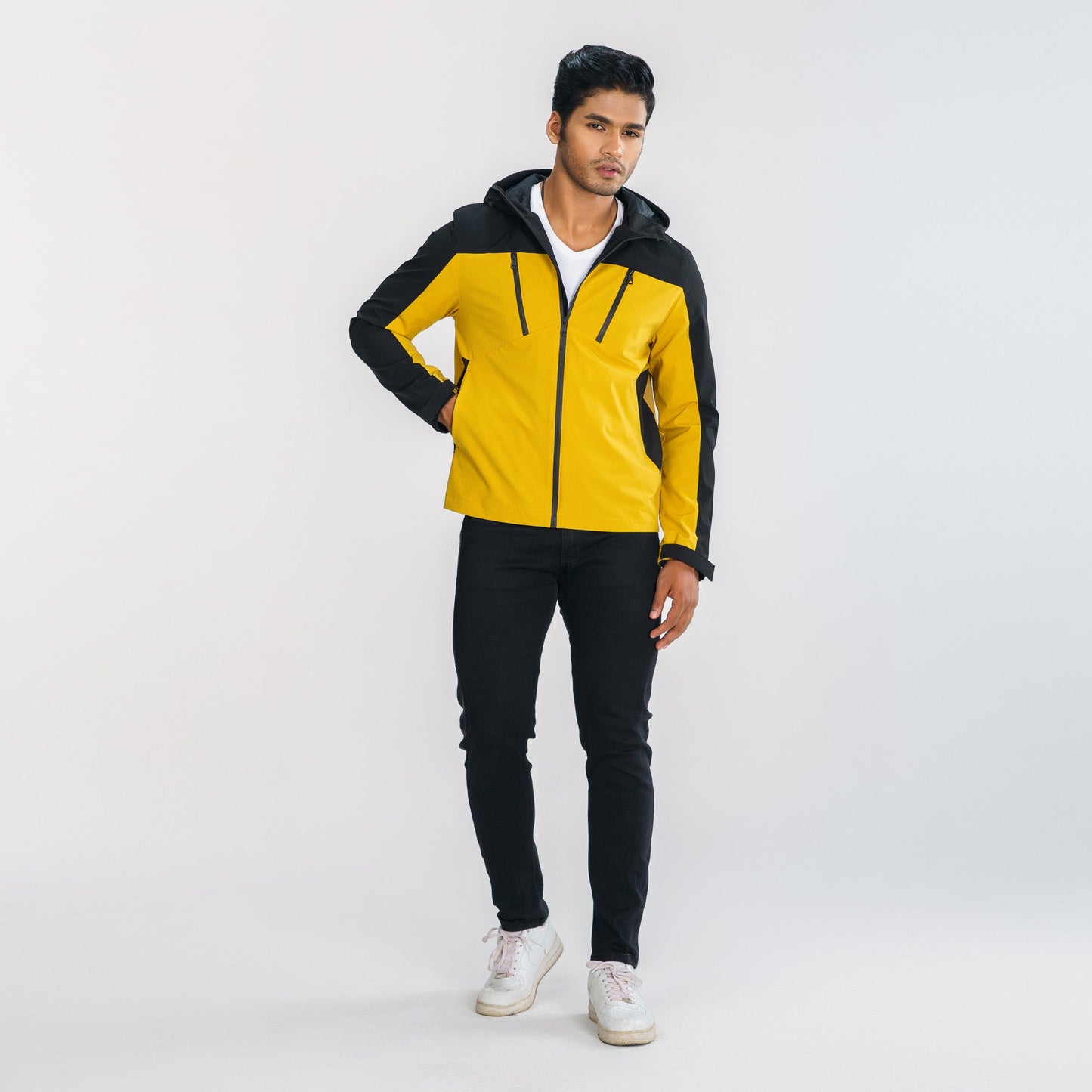 Men’s Yellow & Black Windbreaker