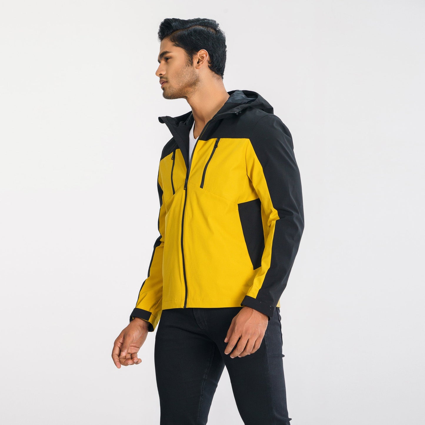 Men’s Yellow & Black Windbreaker