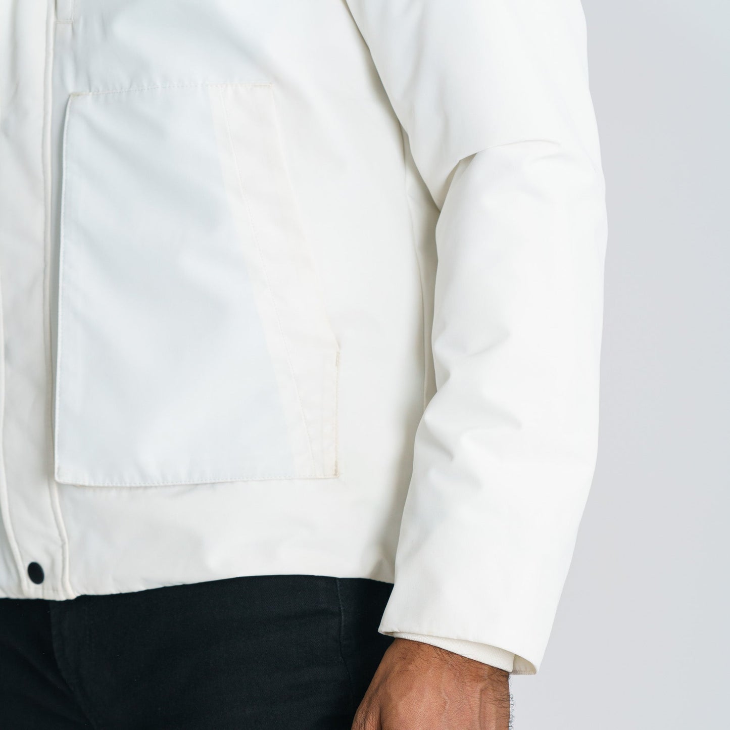 Mens Off White Windbreaker