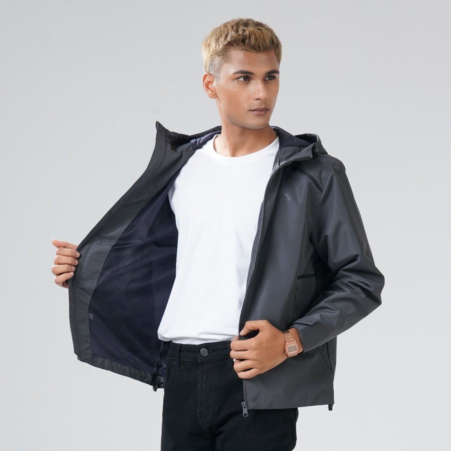 Mens Asphalt Windbreaker