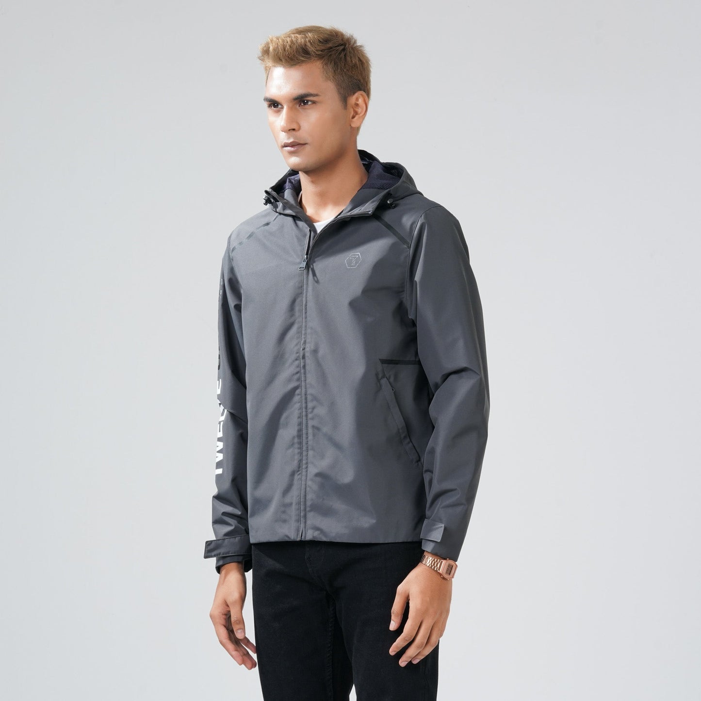 Mens Asphalt Windbreaker