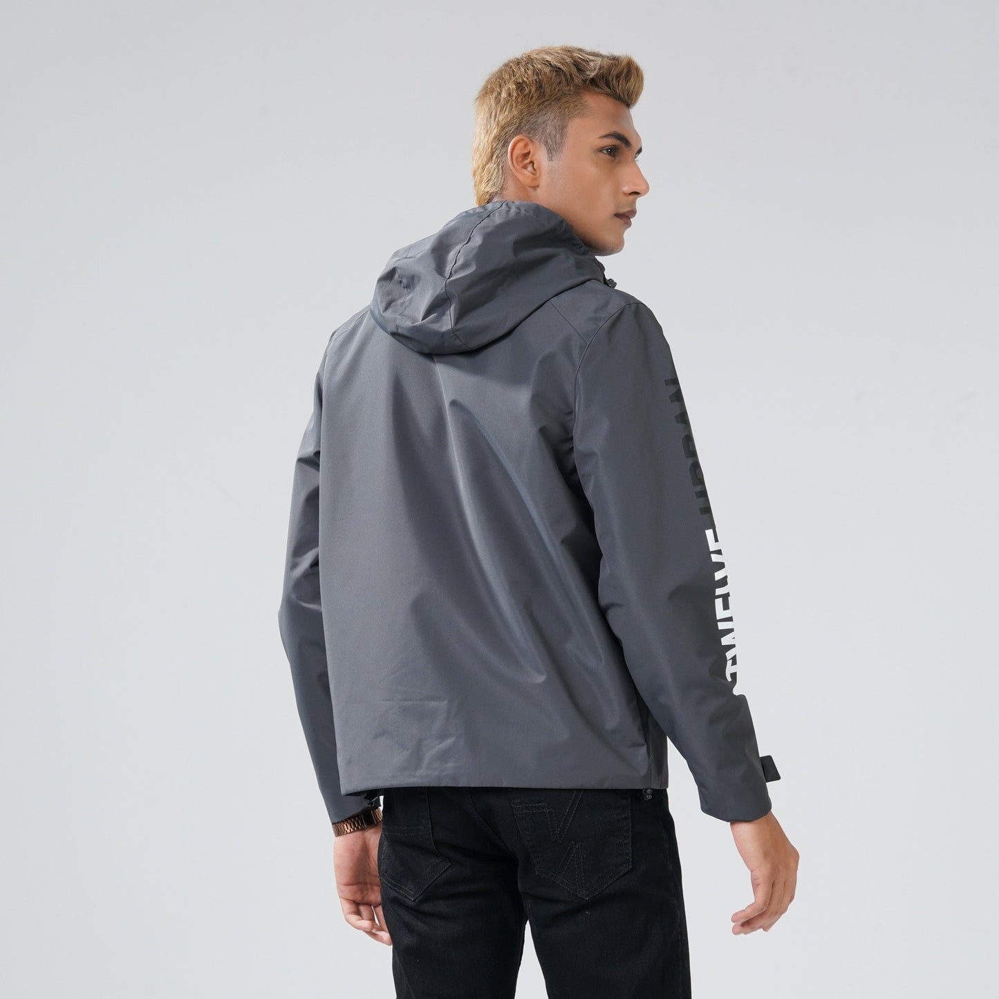 Mens Asphalt Windbreaker
