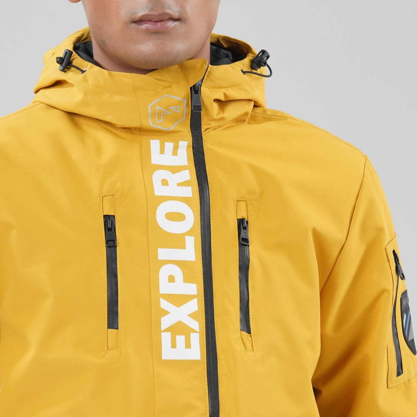 Mens Mustard Windbreaker