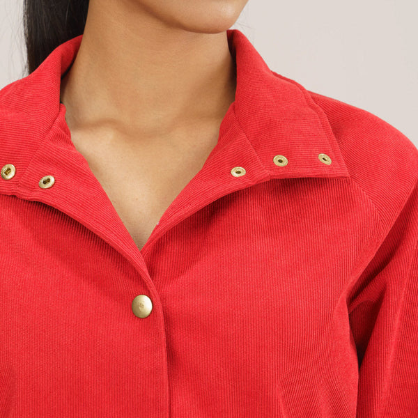 Women’s Red Windbreaker