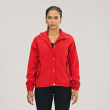 Load image into Gallery viewer, Women’s Red Windbreaker
