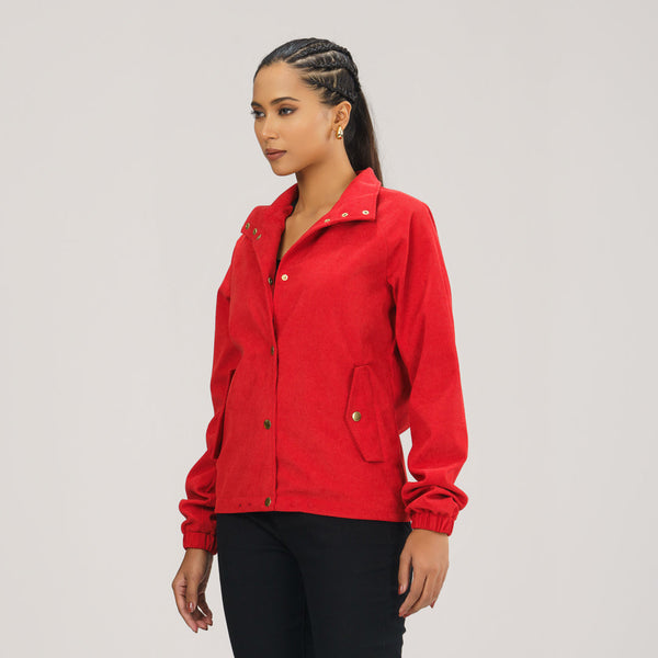 Women’s Red Windbreaker