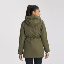 Load image into Gallery viewer, Women&#39;s Olive Windbreaker Coat
