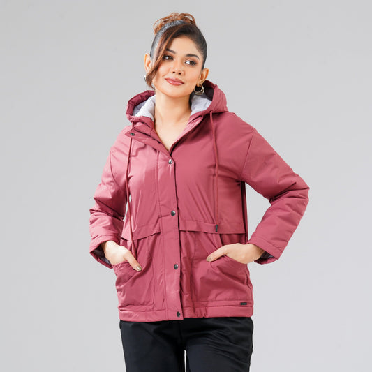 Womens Maroon Windbreaker
