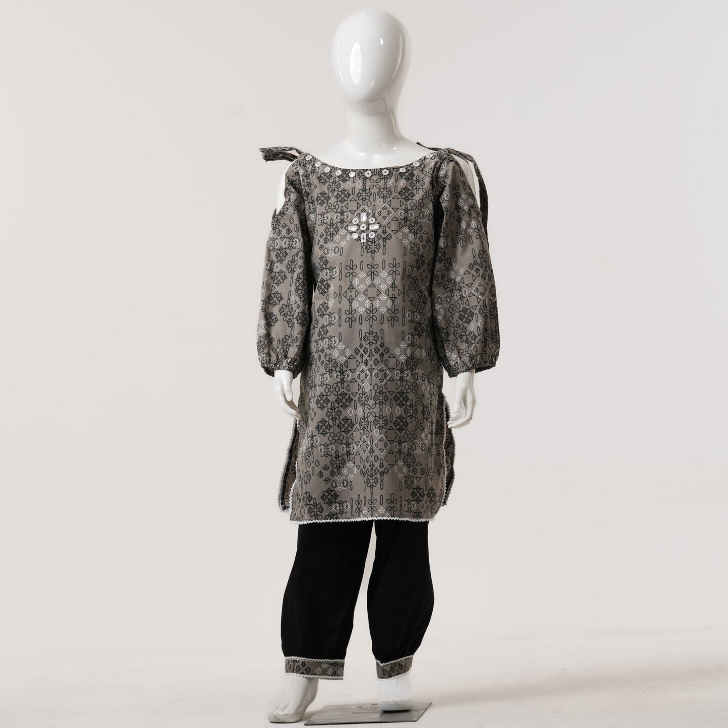 Girls Black Two Piece Set