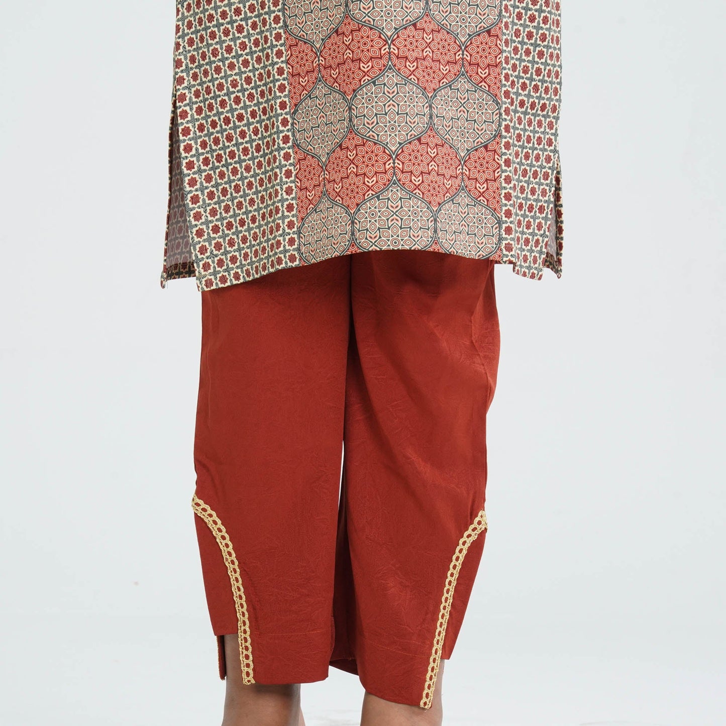 Girl's Blended Silk Two Piece