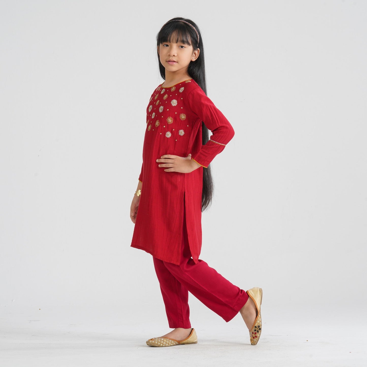 Girl’s Blended Cotton Two Piece Set