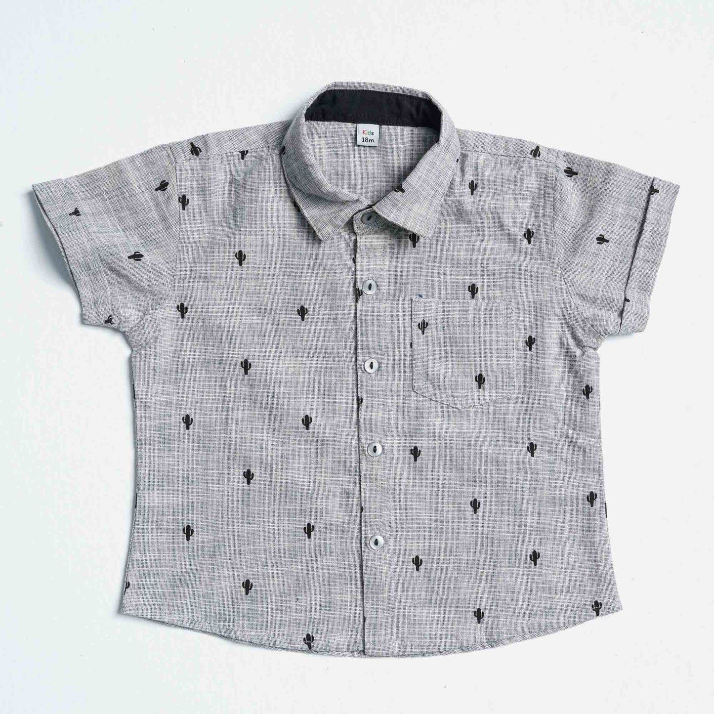 Newborn Grey Cotton Two Piece Set